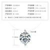 Wholesale Necklace 925 Sterling Silver Geometric Pendant Set With Diamonds Minimalist Style For Women