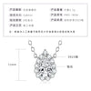 Wholesale Necklace 925 Sterling Silver Geometric Pendant Set With Diamonds Minimalist Style For Women