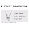 Wholesale Necklace 925 Sterling Silver Geometric Pendant Set With Diamonds Minimalist Style For Women