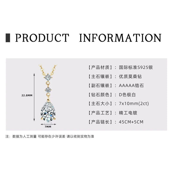 Wholesale Necklace 925 Sterling Silver Geometric Pendant Set With Diamonds Minimalist Style For Women