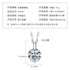 Wholesale Necklace 925 Sterling Silver Geometric Pendant Set With Diamonds Minimalist Style For Women
