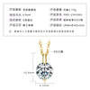 Wholesale Necklace 925 Sterling Silver Geometric Pendant Set With Diamonds Minimalist Style For Women