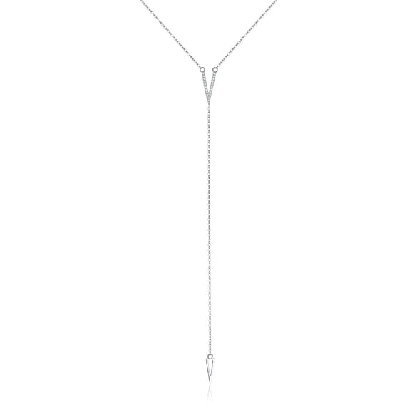 Wholesale Necklace 925 Sterling Silver Geometric Tassel Electroplated For Women