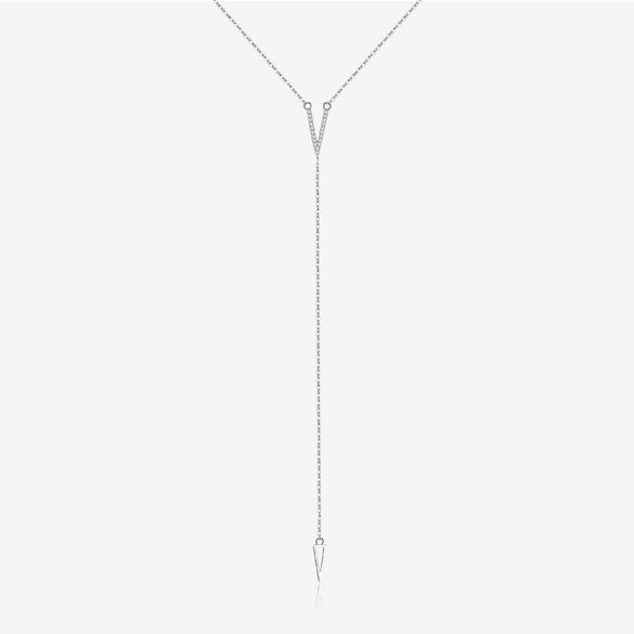 Wholesale Necklace 925 Sterling Silver Geometric Tassel Electroplated For Women
