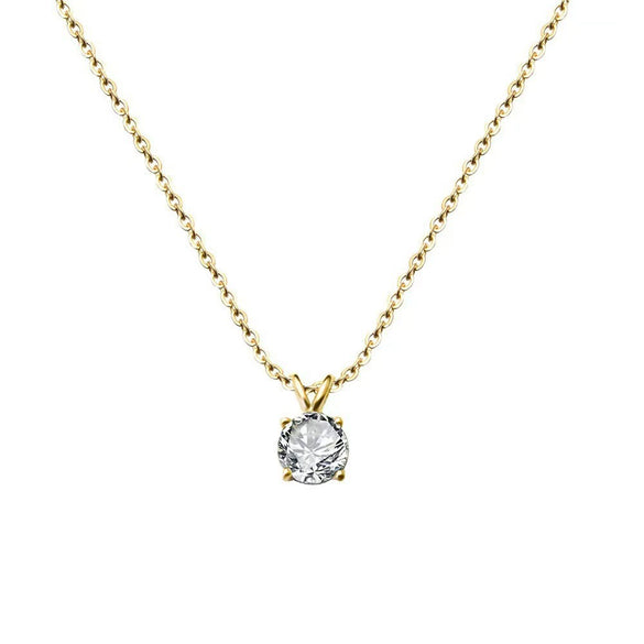 Wholesale Necklace 925 Sterling Silver Goldplated Single Diamond Set Eight Hearts And Eight Arrows Zircon Drop Shape Women's