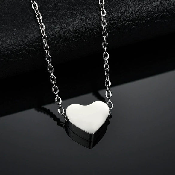 Wholesale Necklace 925 Sterling Silver Heartshaped Geometric Simple Light Luxury Women's Accessories