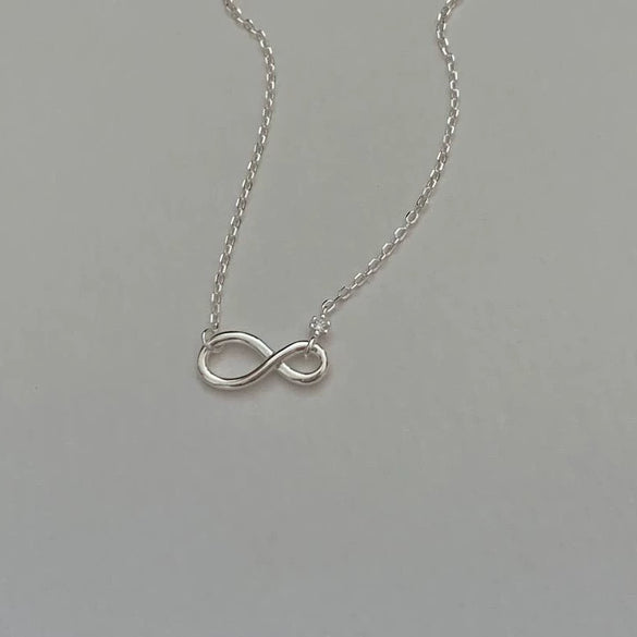 Wholesale Necklace 925 Sterling Silver Infinite Zircon Geometric Electroplated