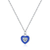 Wholesale Necklace 925 Sterling Silver Klein Blue Enamel Heart Shape Pendant Clavicle Chain For Women Sweet Cool Style
