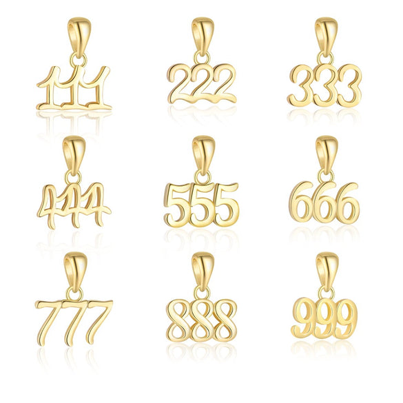 Wholesale Necklace 925 Sterling Silver Letters Numbers Text Electroplated For Women