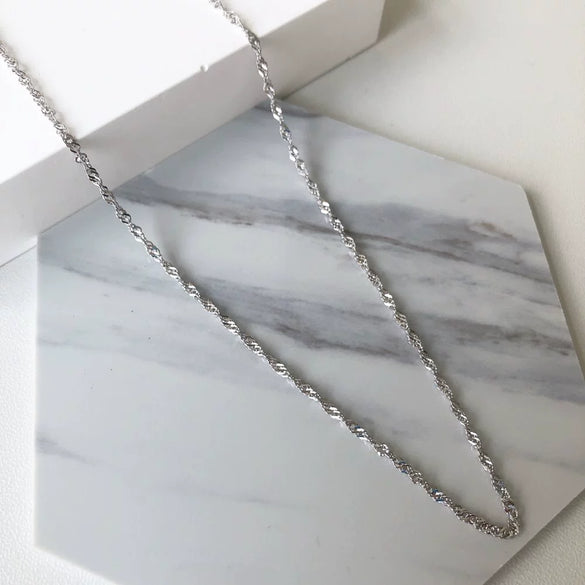 Wholesale Necklace 925 Sterling Silver Light Luxury Geometric Electroplated