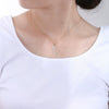 Wholesale Necklace 925 Sterling Silver Love Letter Pendant Cross Chain Micro Inlaid Zircon Light Luxury Romantic For Women