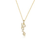 Wholesale Necklace 925 Sterling Silver Love Letter Pendant Cross Chain Micro Inlaid Zircon Light Luxury Romantic For Women