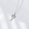 Wholesale Necklace 925 Sterling Silver Micro Inlaid Zircon Simple Elegant All Match Clavicle Jewelry For Women