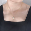 Wholesale Necklace 925 Sterling Silver Micro Inlaid Zircon Simple Elegant All Match Clavicle Jewelry For Women
