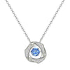 Wholesale Necklace 925 Sterling Silver Microinlaid Zircon Beating Heart Snowflake Flower Electroplated For Women