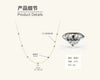 Wholesale Necklace 925 Sterling Silver Moissanite Fourleaf Clover Electroplating Ochain