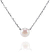 Wholesale Necklace Sterling Silver Pearl Geometric Ochain 14K Gold Plated