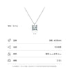 Wholesale Necklace 925 Sterling Silver Square Zircon Light Luxury Geometric Style For Women