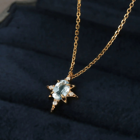 Wholesale Necklace 925 Sterling Silver Star Shape Electroplating