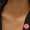 Wholesale Necklace 925 Sterling Silver Yshaped Tassel Geometric Electroplated For Women