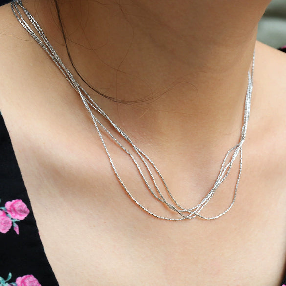 Wholesale Necklace Titanium Steel And Alloy Geometric Style Electroplating Design