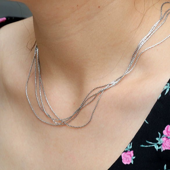 Wholesale Necklace Titanium Steel And Alloy Geometric Style Electroplating Design