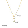 Wholesale Necklace Titanium Steel Butterfly Pendant Electroplating Design