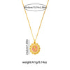 Wholesale Necklace Titanium Steel Copper Flower Heart Shape Electroplated Light Luxury Style For Women