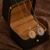 Wholesale Necklace Titanium Steel Copper Flower Heart Shape Electroplated Light Luxury Style For Women