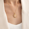 Wholesale Necklace Titanium Steel Copper Flower Heart Shape Electroplated Light Luxury Style For Women