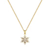 Wholesale Necklace Titanium Steel Copper Ice Flower Snowflake Full Diamond Geometric Cartoon Natural Style