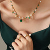 Wholesale Necklace Titanium Steel Geometric Electroplating Freshwater Pearl Baroque Style For Women