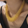 Wholesale Necklace 316L Stainless Steel Geometric Gold Plated Hiphop Style