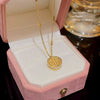 Wholesale Necklace Titanium Steel Geometric Inlaid Zircon Light Luxury Women's Cross Chain