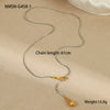 Wholesale Necklace Titanium Steel Geometric 18K Gold Plated Pendant For Women