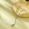 Wholesale Necklace Titanium Steel Geometric 18K Gold Plated Pendant For Women