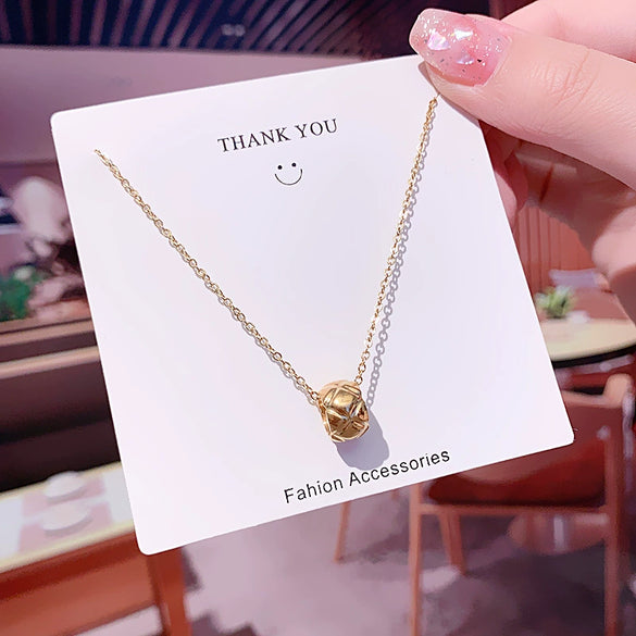 Wholesale Necklace Titanium Steel Geometric Style Gold Plated For Women