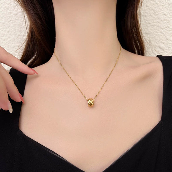 Wholesale Necklace Titanium Steel Geometric Style Gold Plated For Women