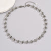 Wholesale Necklace Titanium Steel Heart Gold Inlaid Hiphop Ins Style Water Wave Chain For Women