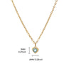 Wholesale Necklace Titanium Steel Heart Shape 18K Gold Plated For Women