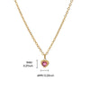 Wholesale Necklace Titanium Steel Heart Shape 18K Gold Plated For Women