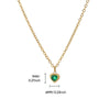 Wholesale Necklace Titanium Steel Heart Shape 18K Gold Plated For Women