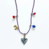 Wholesale Necklace Titanium Steel Heart Shape Pendant Electroplating
