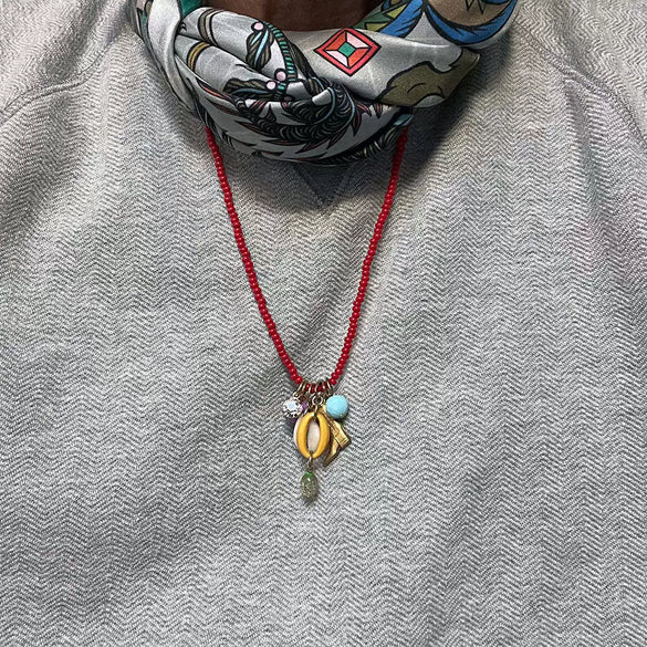 Wholesale Necklace Titanium Steel Heart Shape Pendant Electroplating