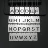 Wholesale Necklace Titanium Steel Hollow Military Plate With Letters Numbers Text Pattern Polishing