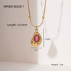 Wholesale Necklace Titanium Steel 18K Gold Electroplated Geometric Pendant For Women