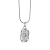 Wholesale Necklace Titanium Steel 18K Gold Plated Rose Flower Pendant Snake Bone Chain Unisex Retro Plant Flowers Style