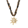 Wholesale Necklace Titanium Steel Leopard Print Animal Shape Pendant Electroplated