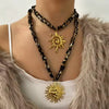 Wholesale Necklace Titanium Steel Leopard Print Animal Zodiac Pendant Electroplated