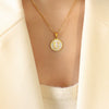 Wholesale Necklace Titanium Steel Personality Letters Design Electroplating